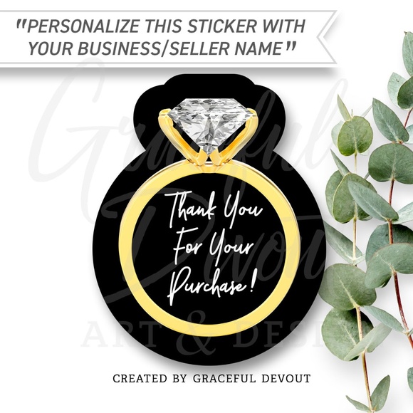 Thank You For Your Purchase! - 2" (inches) (48ct.) [GD18-48] - Picture 1 of 6